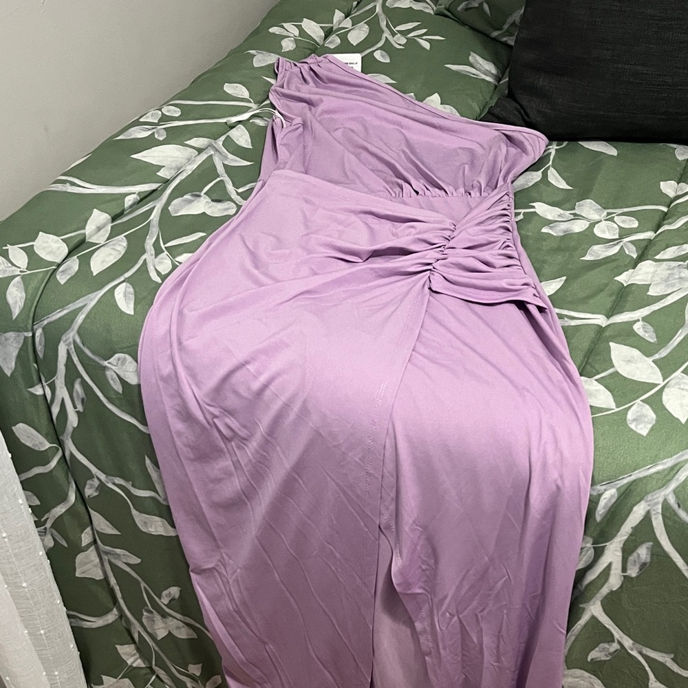SHEIN One Shoulder Dress in Lavender